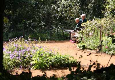 couple in rspb garden